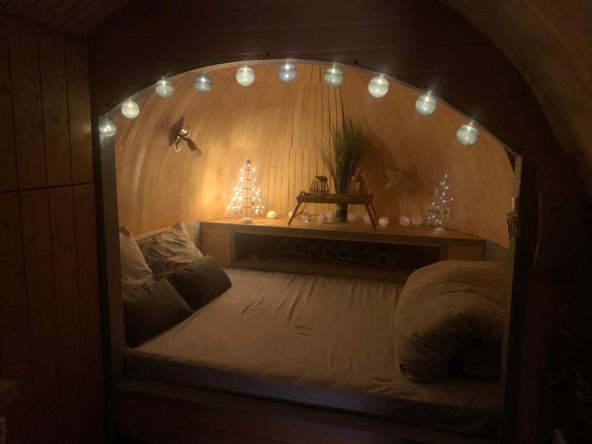 Cabane En Bois Avec Bain Nordique Et Sauna Marigny  Esterno foto